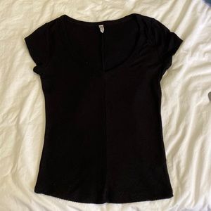 Free People Vneck tee size M